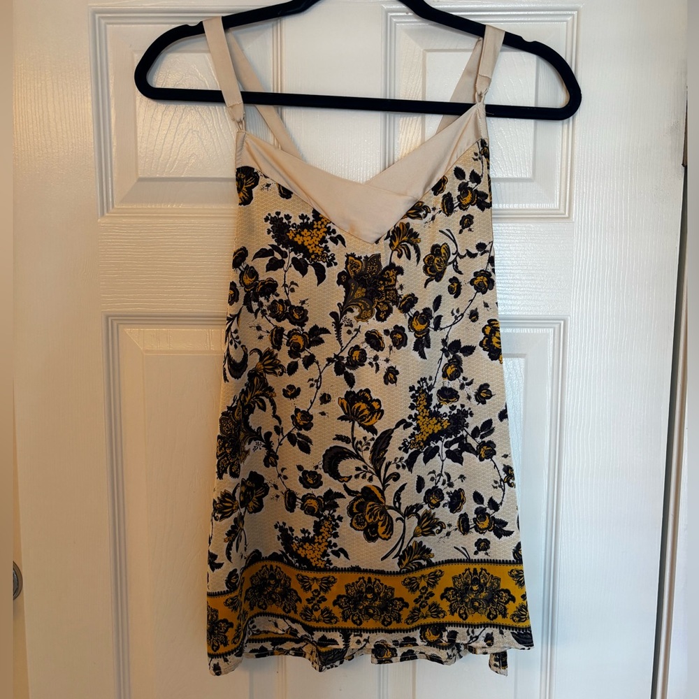 Free people silk tank.